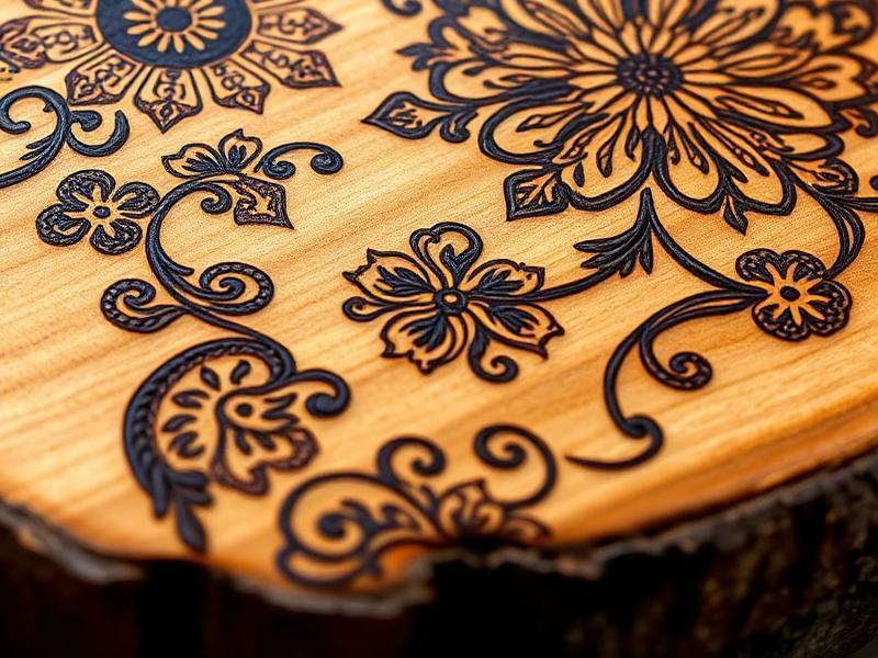 Détail atelier pyrogravure