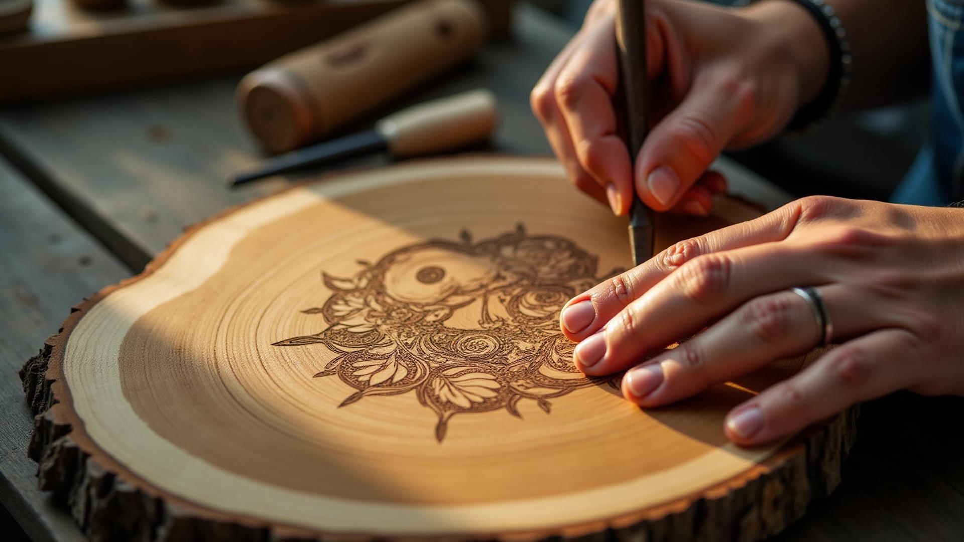 Ateliers créatifs DIY sur bois à Nantes - Pyrogravure, bijoux placage, cadeaux personnalisés
