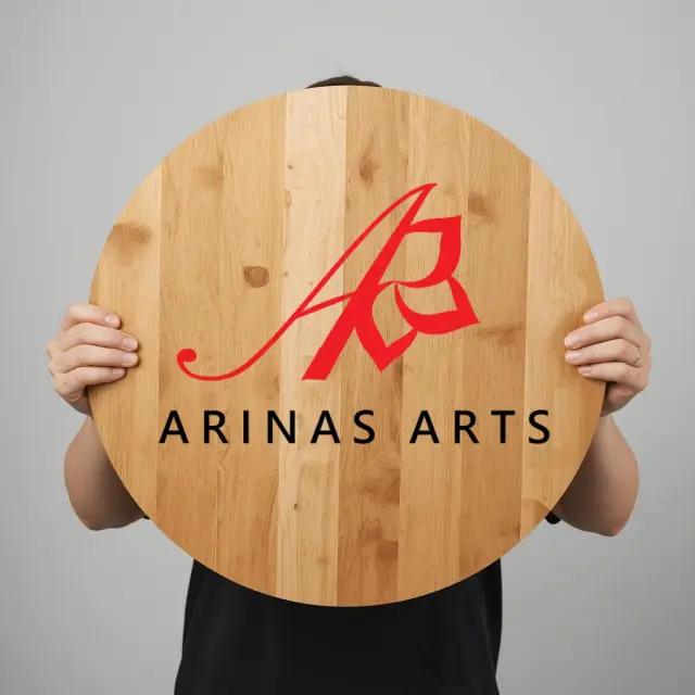 Logo en bois personnalisé pour entreprise
