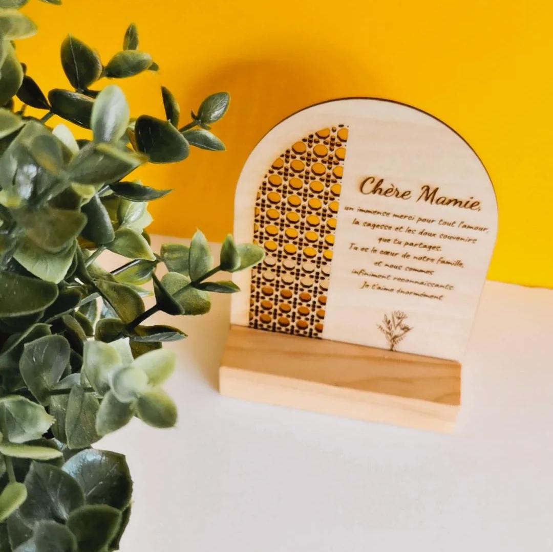 Cadeau personnalisé en bois 2015