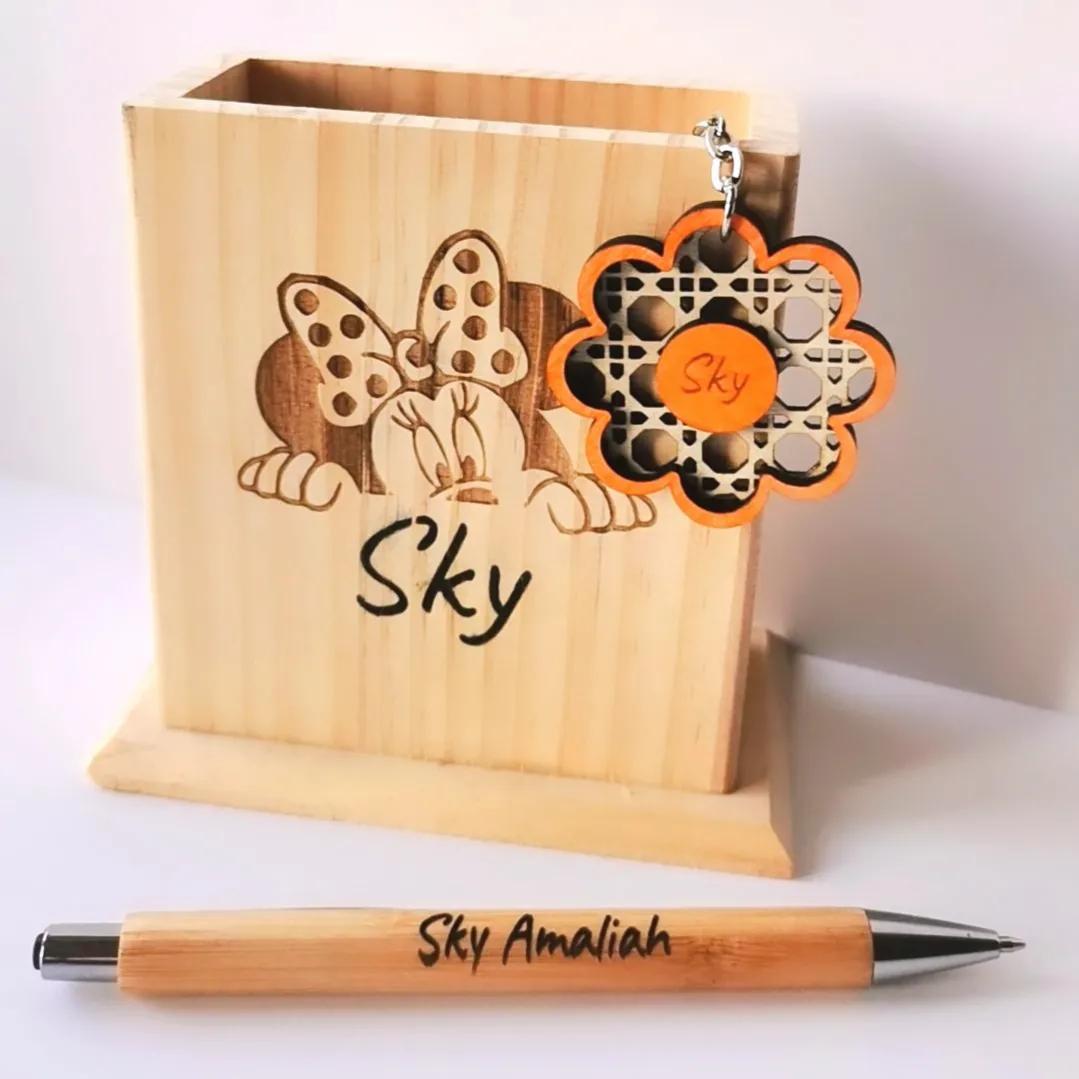 Coffret anniversaire personnalisé en bois pour enfant