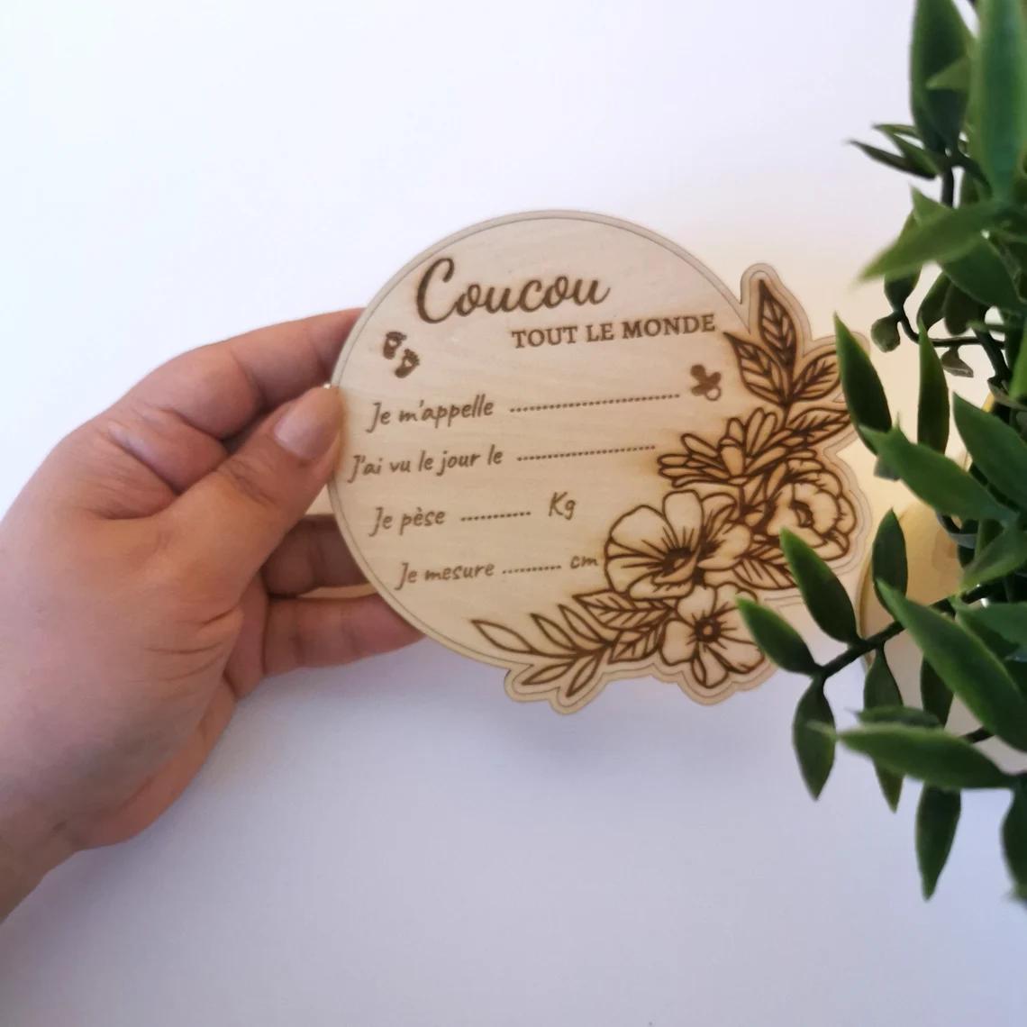 Cadeau personnalisé en bois 2278