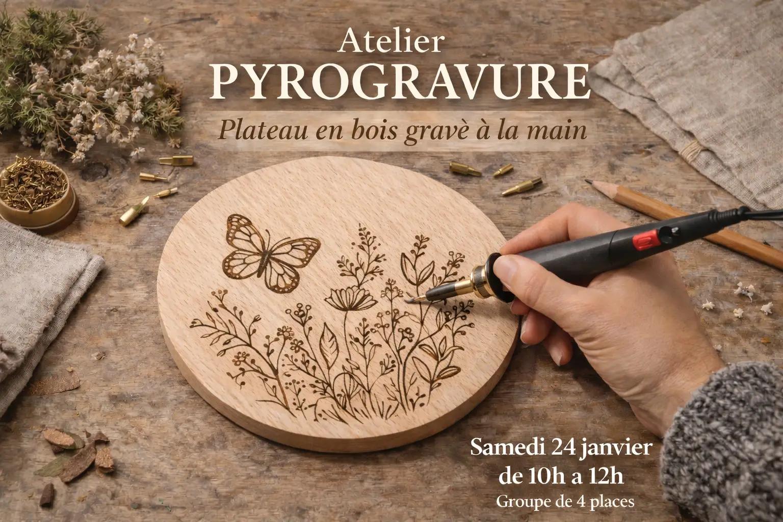 Pyrogravure Cocooning Atelier Creatif à Nantes Samedi 24 Janvier 2026