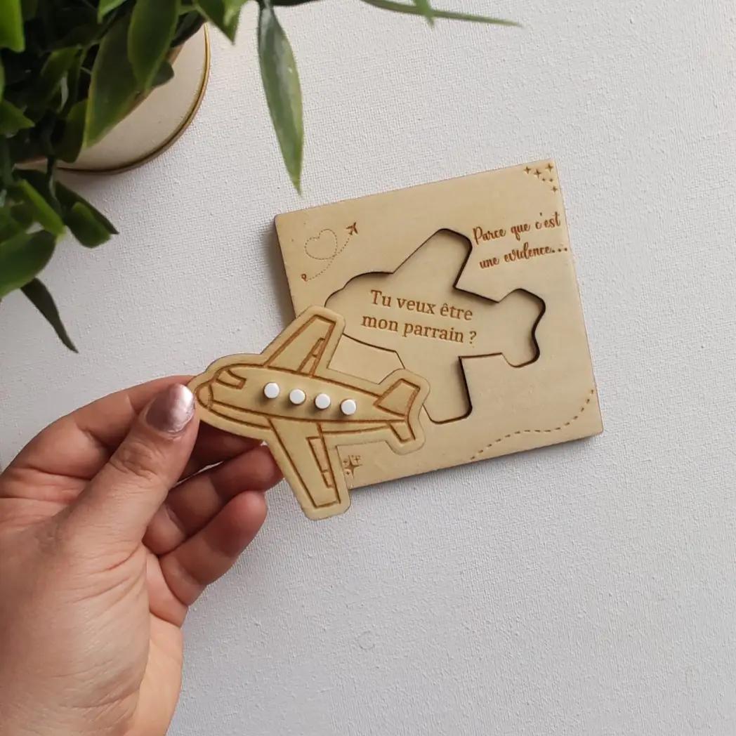 Cadeau personnalisé en bois 2800