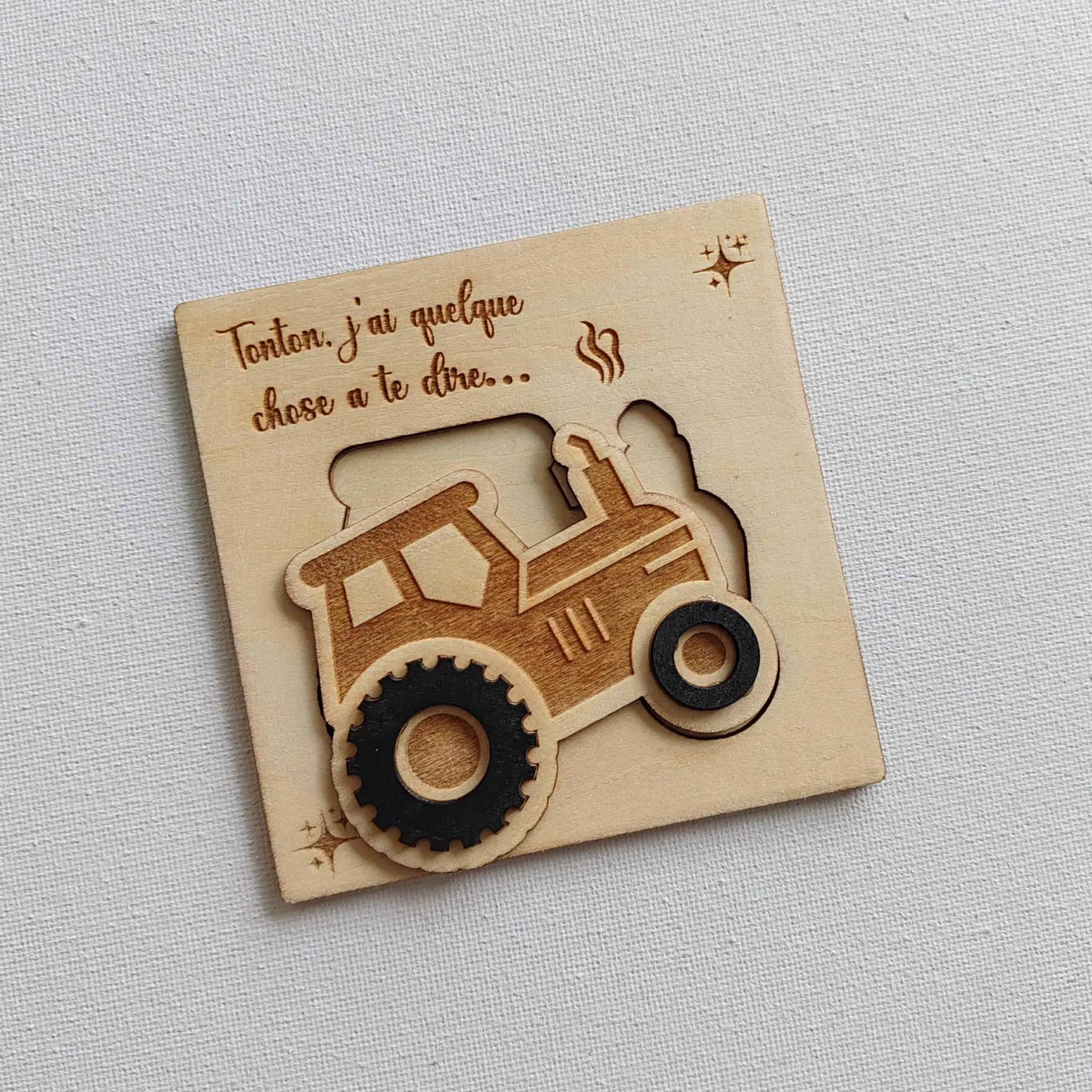 Cadeau personnalisé en bois 2811