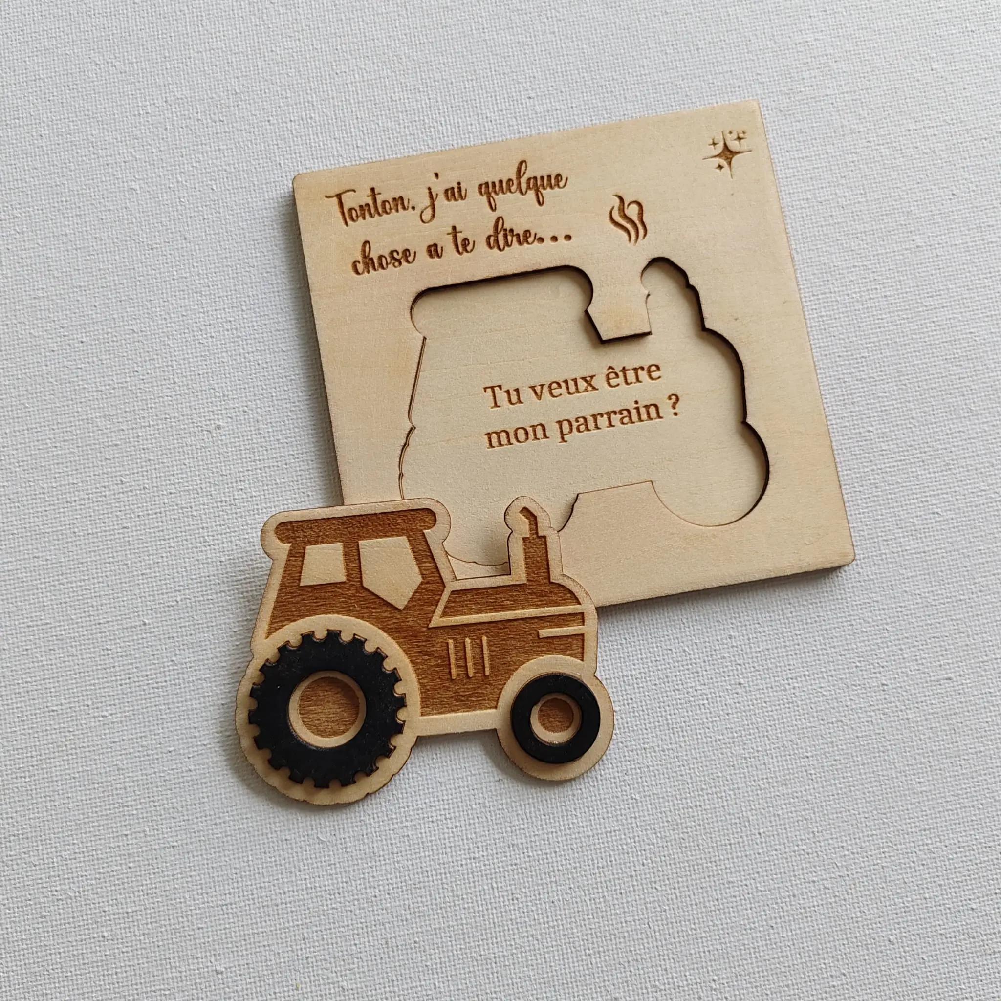 Cadeau personnalisé en bois 2812