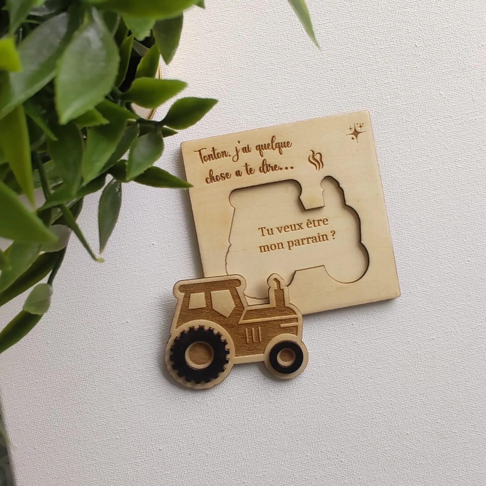 Cadeau personnalisé en bois 2814