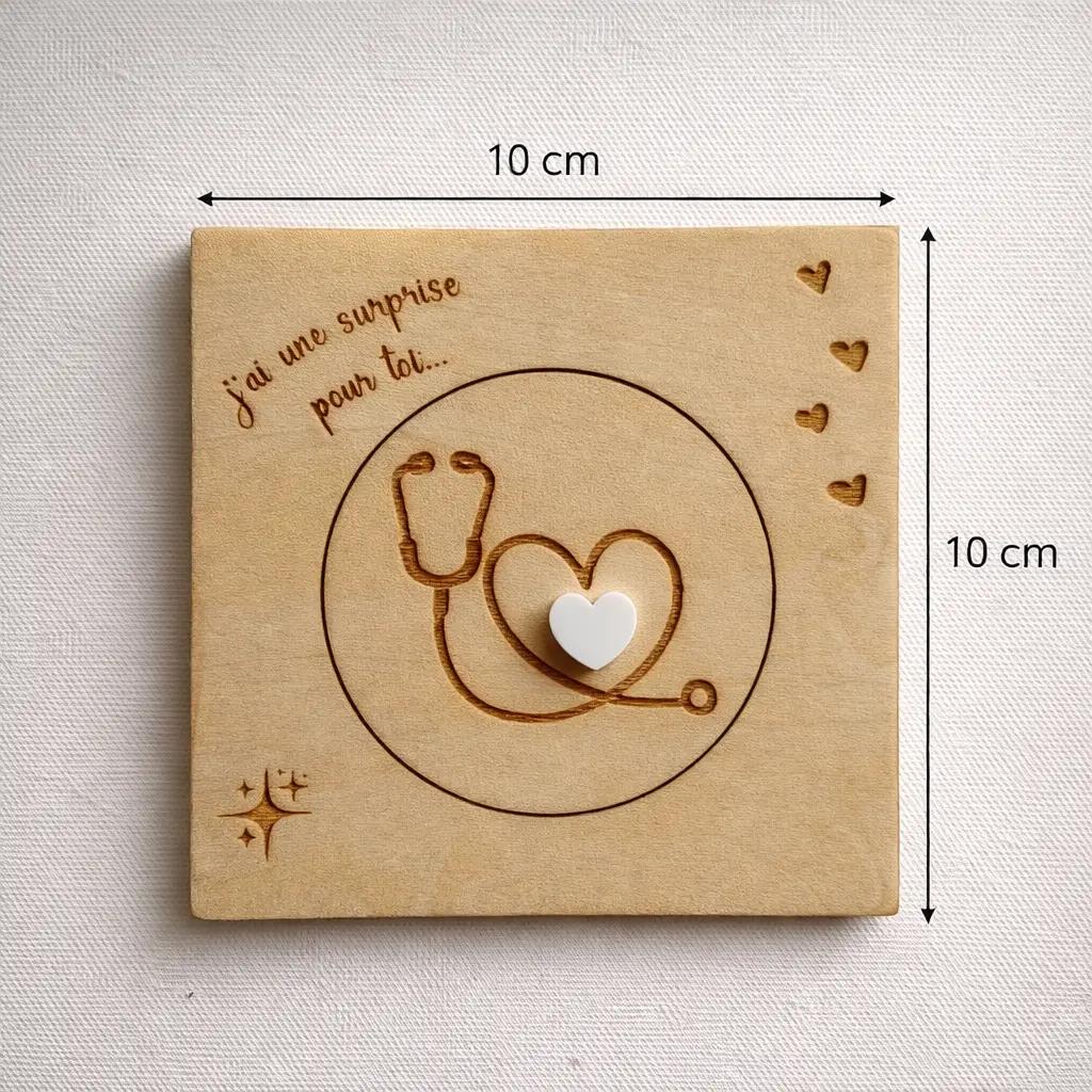 Cadeau personnalisé en bois 2827