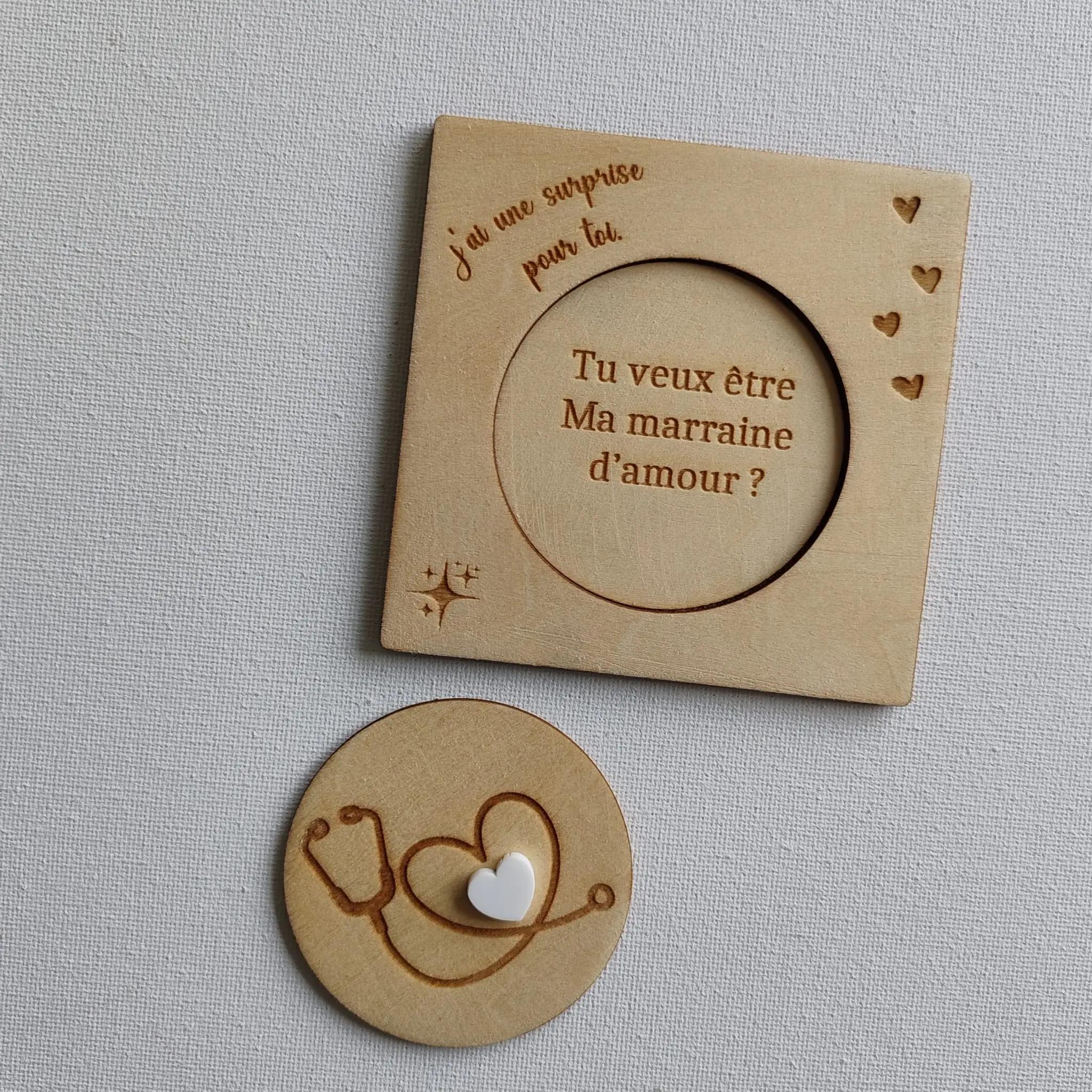 Cadeau personnalisé en bois 2833