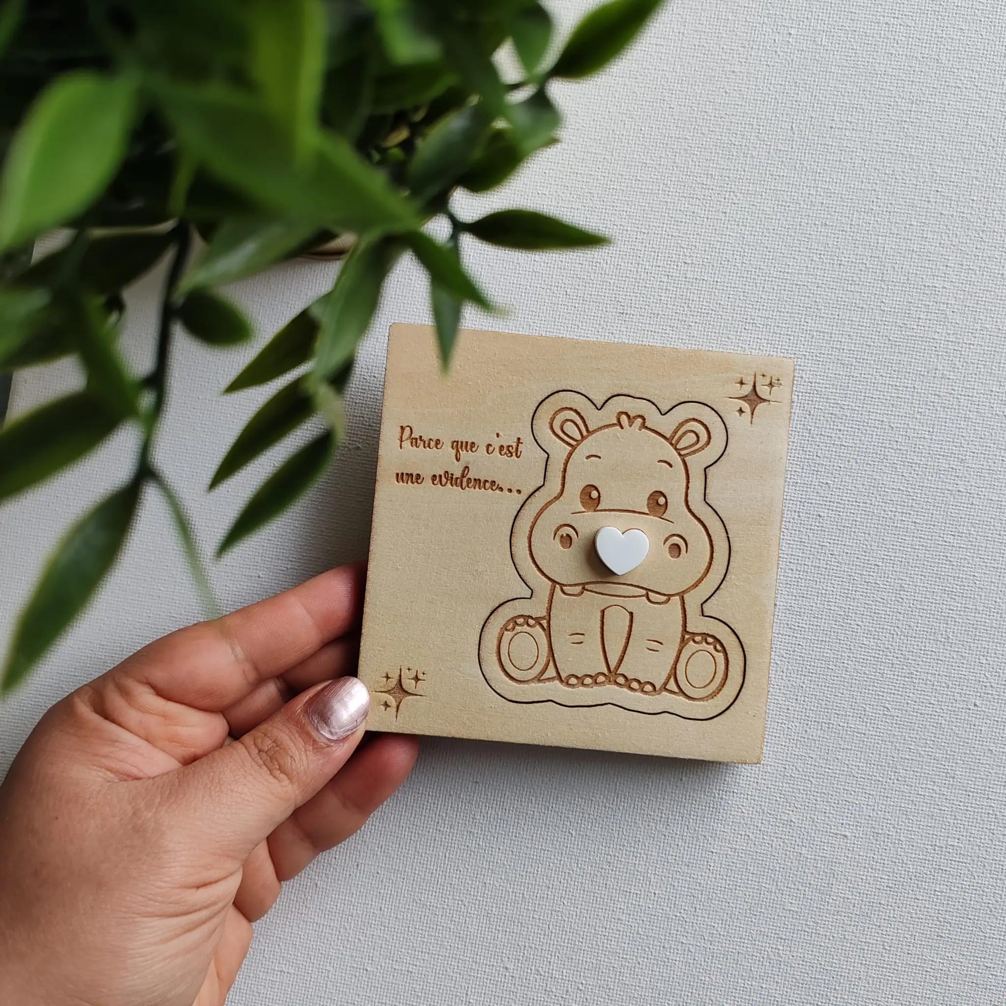 Cadeau personnalisé en bois 2842