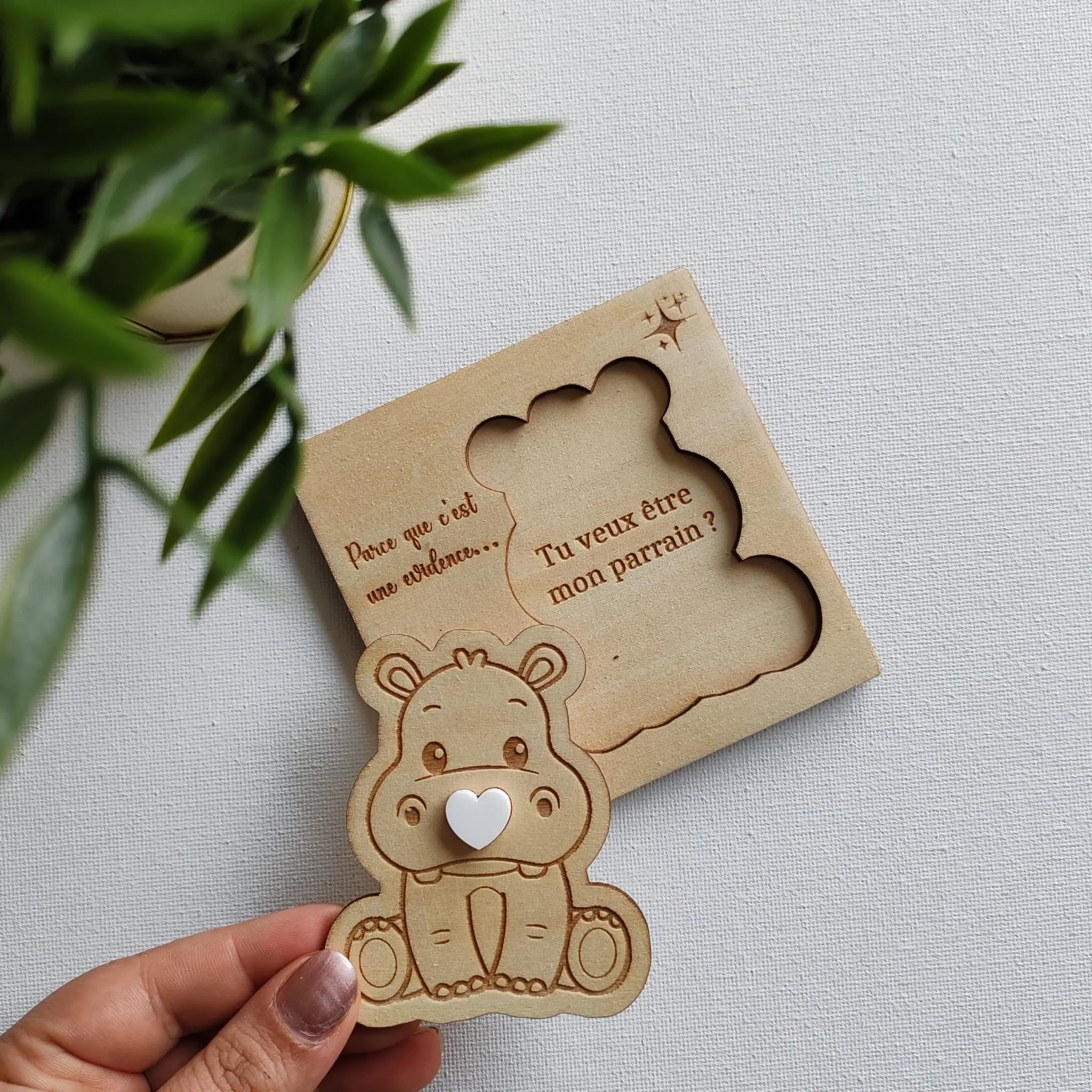 Cadeau personnalisé en bois 2844