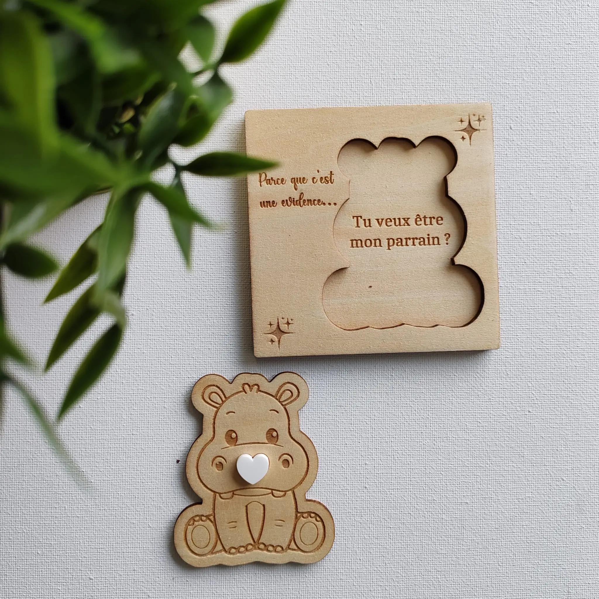 Cadeau personnalisé en bois 2845