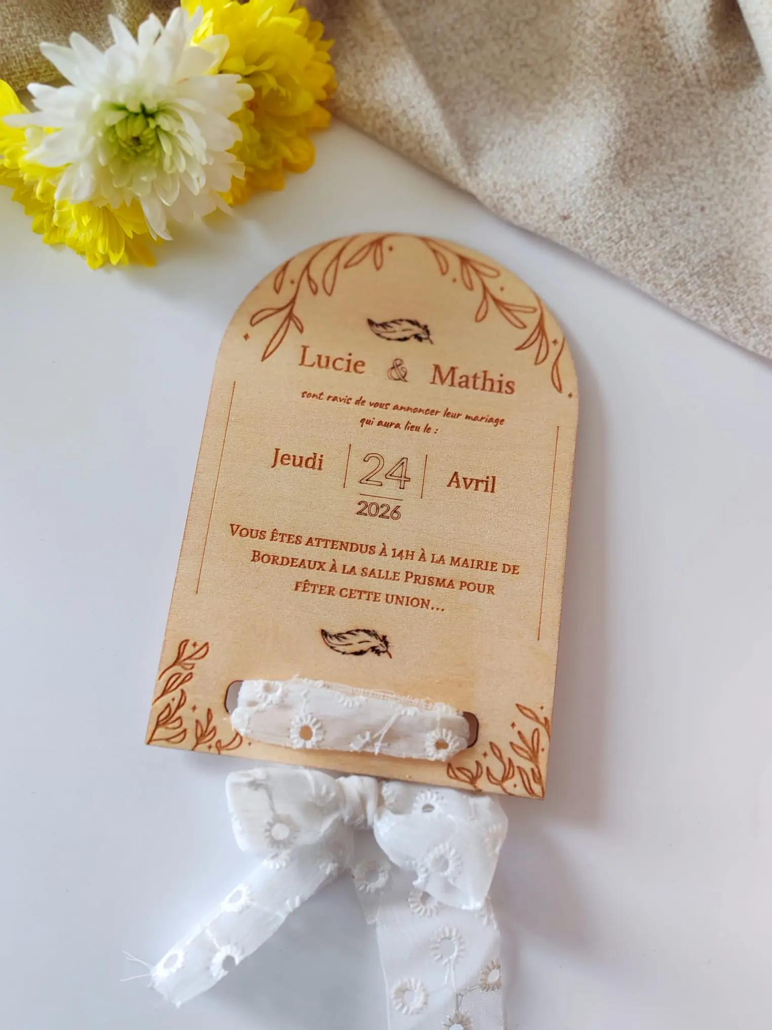 Cadeau personnalisé en bois 2867