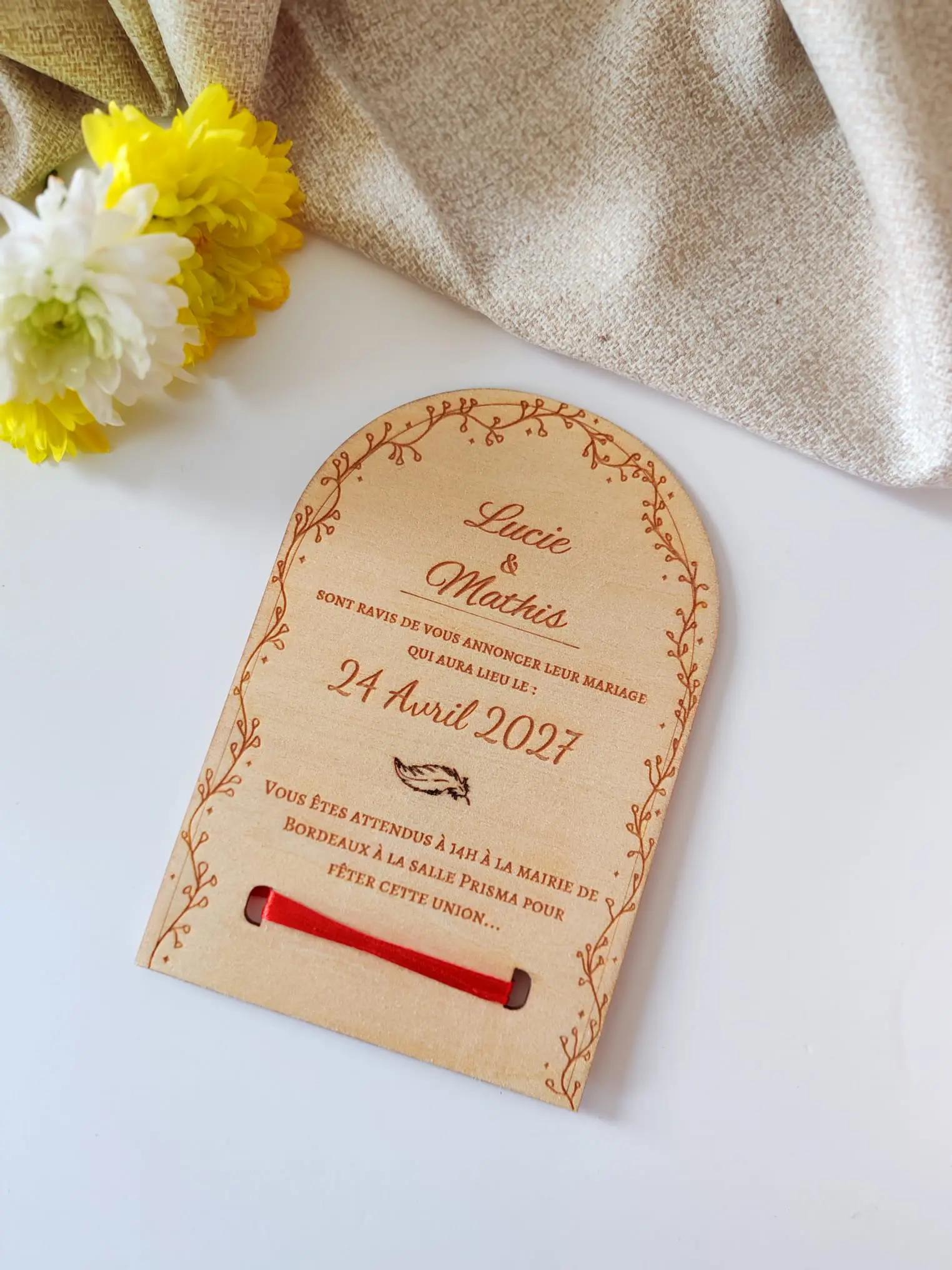 Cadeau personnalisé en bois 2871