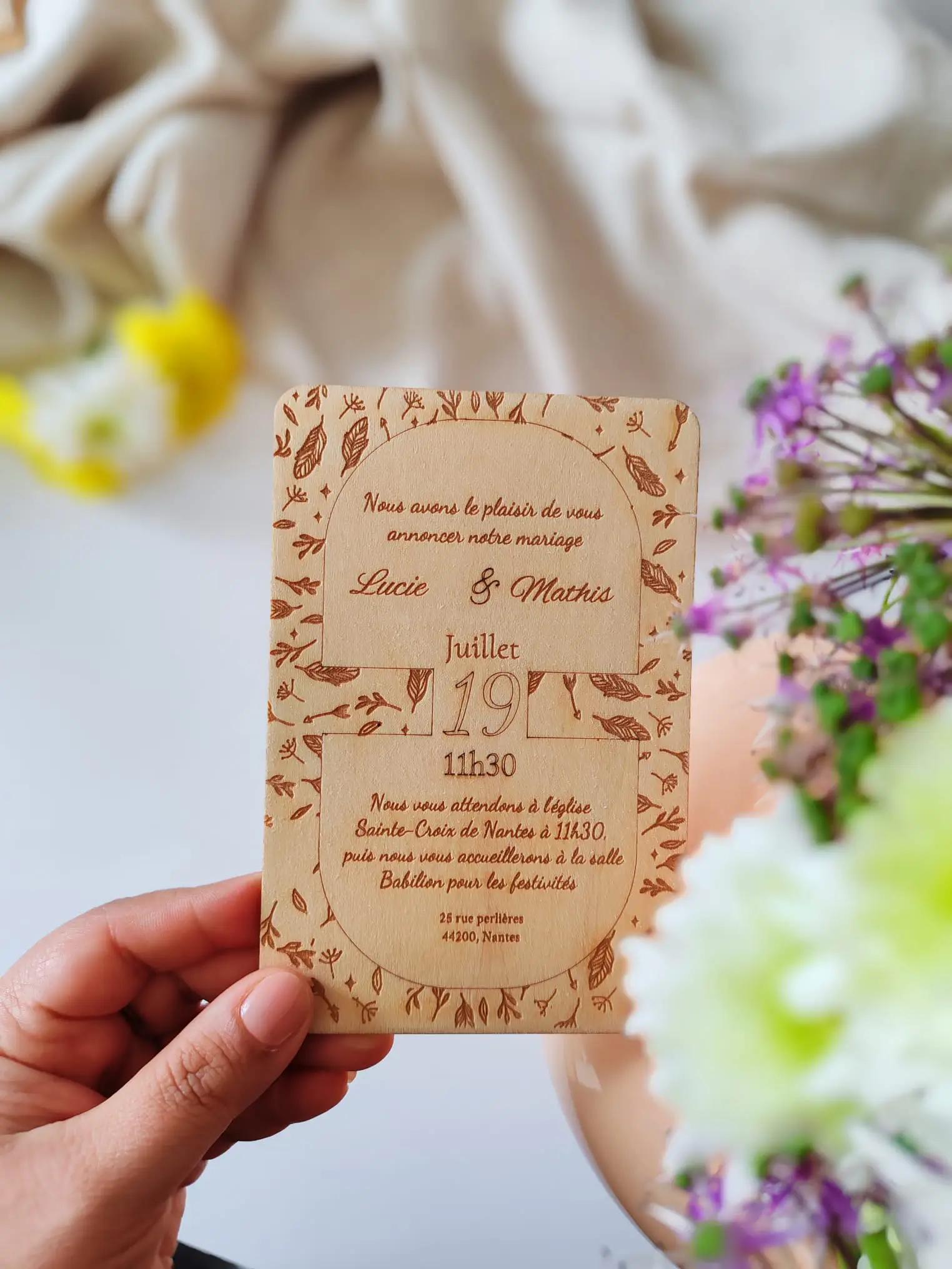 Cadeau personnalisé en bois 2875