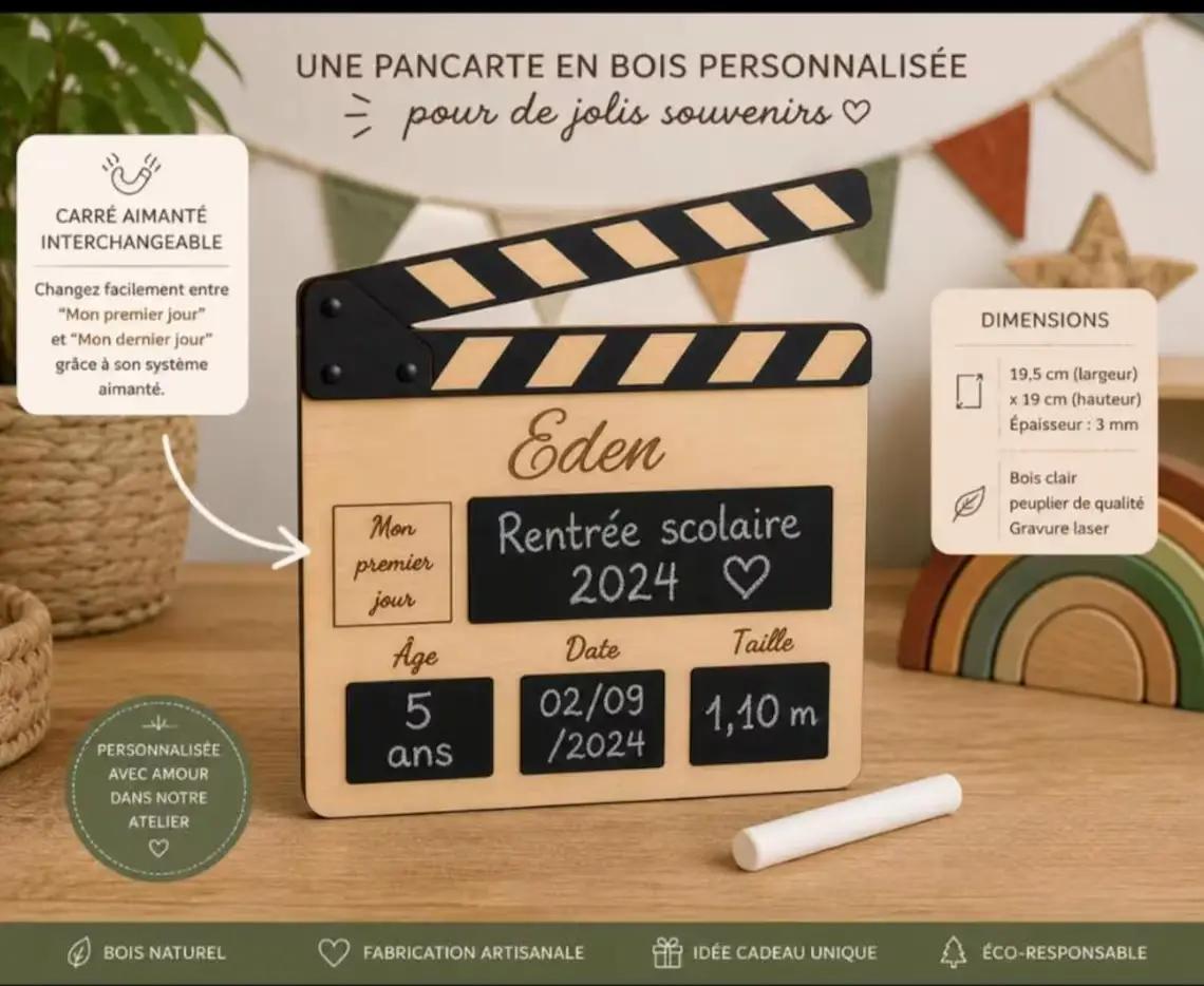 Cadeau personnalisé en bois 2991
